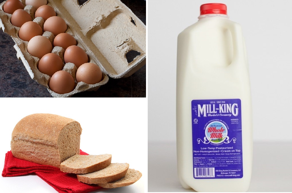 Milk, Bread & Eggs Bundle